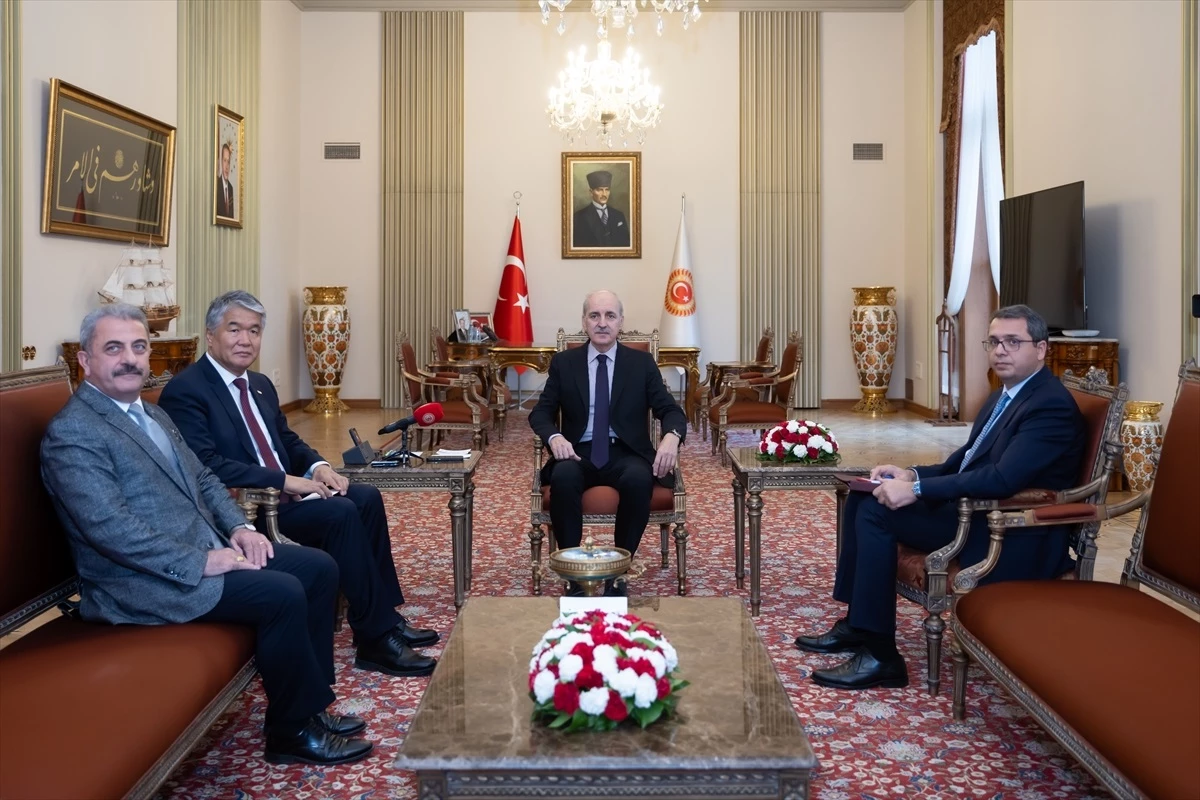TBMM Başkanı Numan Kurtulmuş, TÜRKSOY Genel Sekreteri Sultan Raev\'i kabul etti
