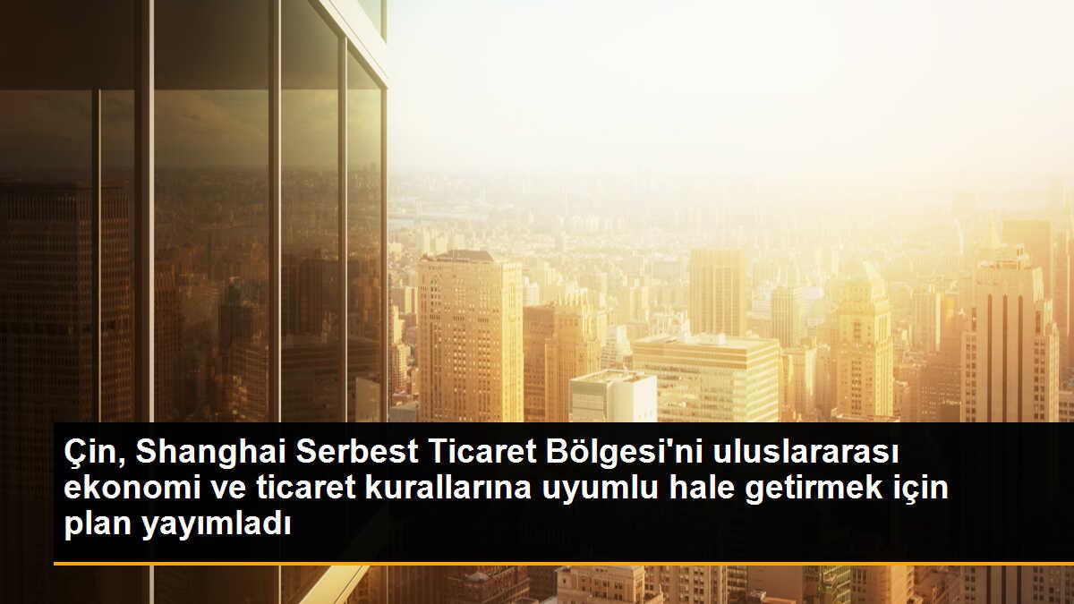 Çin, Shanghai Serbest Ticaret Bölgesi\'ni uluslararası ekonomi ve ticaret kurallarına uyumlu hale getirmek için plan yayımladı