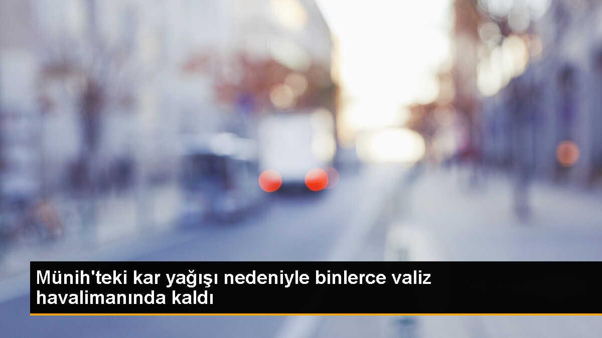 Almanya\'da kar yağışı nedeniyle binlerce valiz havalimanında kaldı