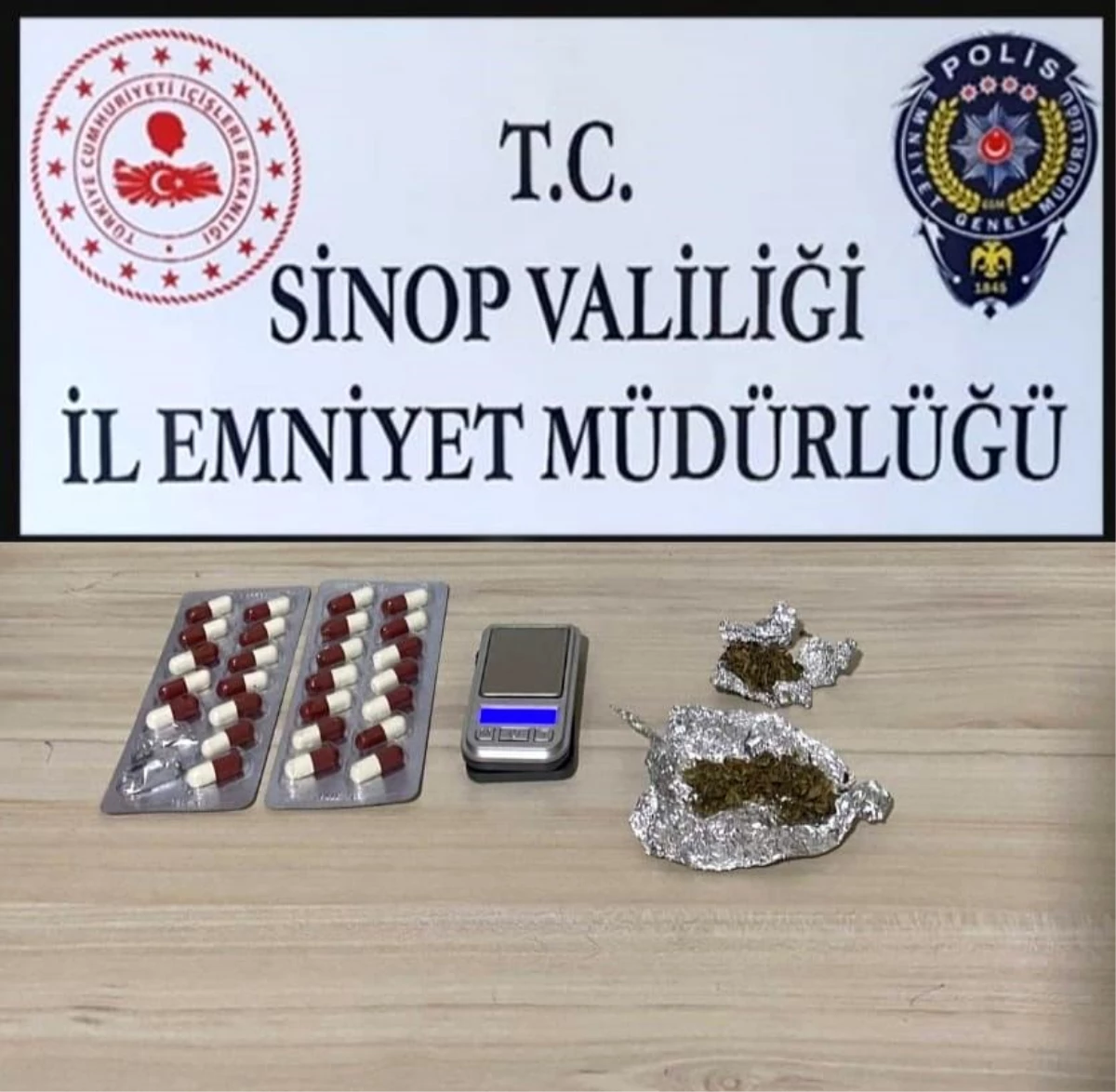 Sinop\'ta yapılan şok uygulamada uyuşturucu ele geçirildi, 7 şüpheli gözaltına alındı