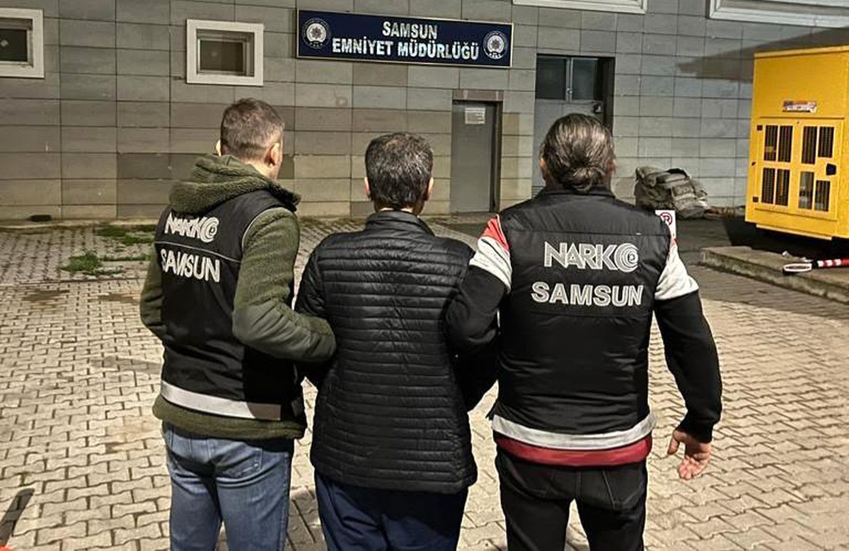 Samsun\'da uyuşturucu ticaretinden 12 yıl 6 ay hapis cezası bulunan bir kişi yakalandı