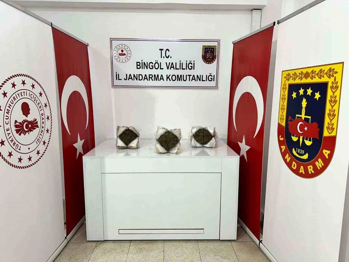 Bingöl\'de 3 Kilogram Esrar Ele Geçirildi