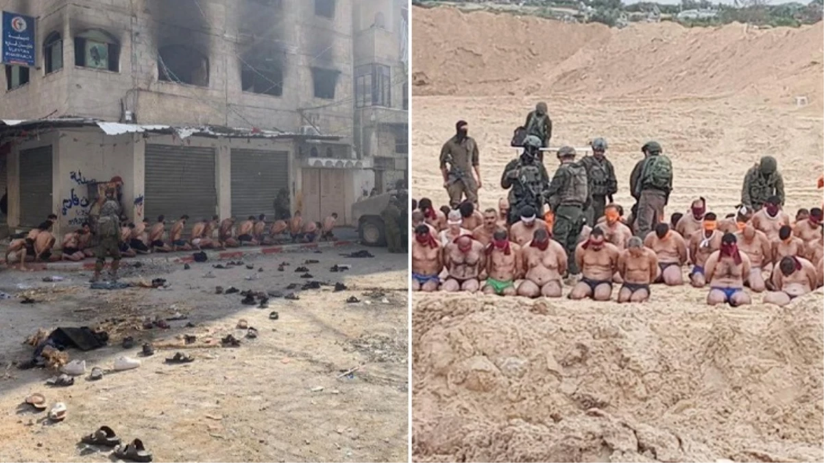 Hamas\'ı küplere bindiren fotoğraf: Sivillerin kıyafetlerini çıkarmak bariz bir Siyonist suçudur