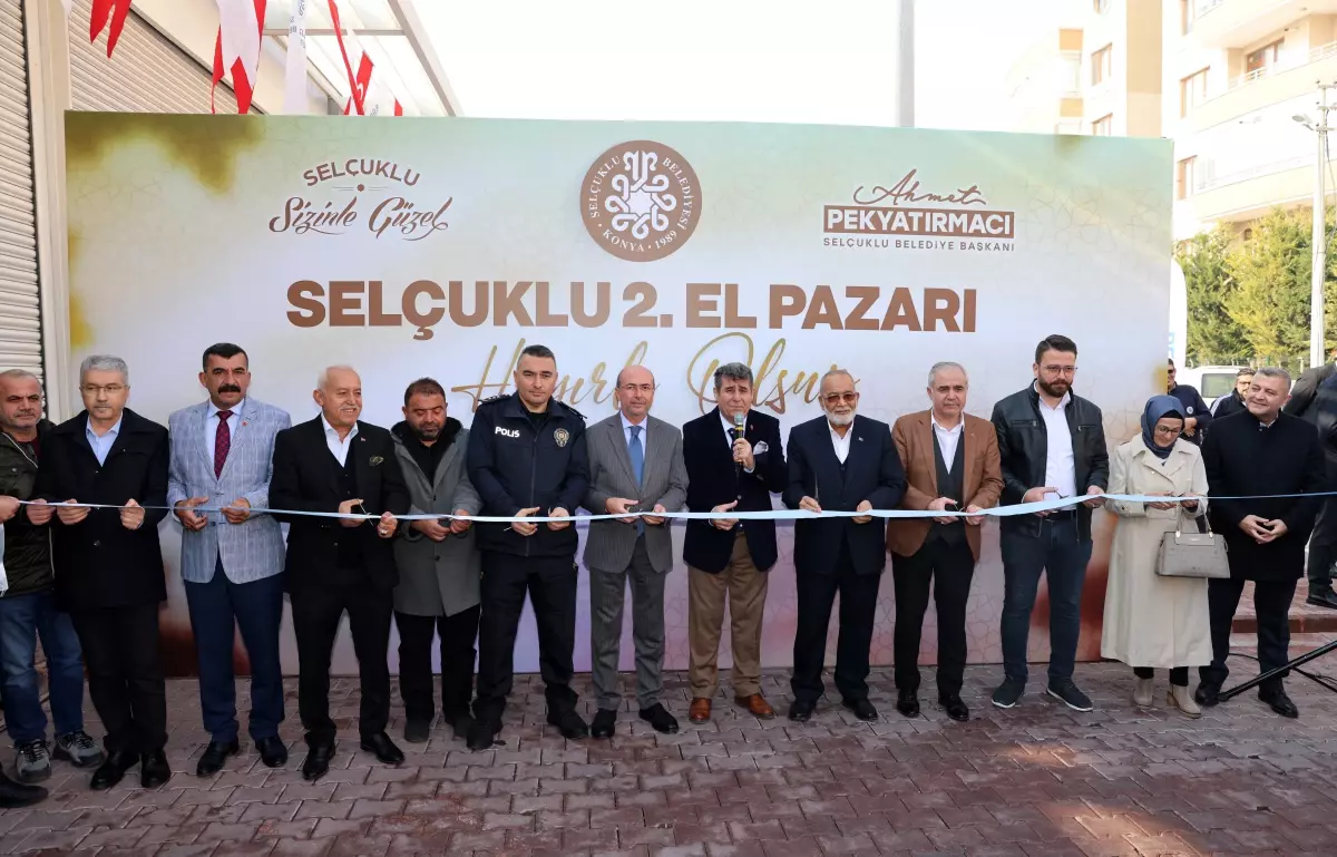 Kullanılmayan eşyalar ev ekonomisine katkı sağlayacak! Selçuklu 2. El Pazarı açıldı