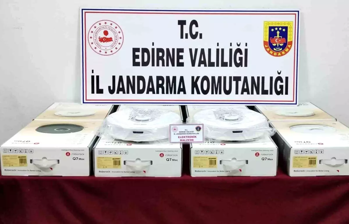 Edirne\'de 10 adet akıllı robot süpürge ele geçirildi