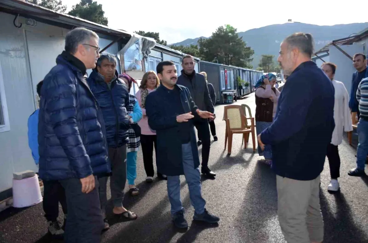 Belen Kaymakamı, konteyner kentlerdeki önlemleri denetledi