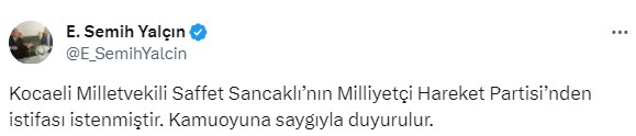 'Bize belediye vermezlerse seçim çalışmalarına katılmam' diyen MHP'li Saffet Sancaklı'nın partiden istifası istendi
