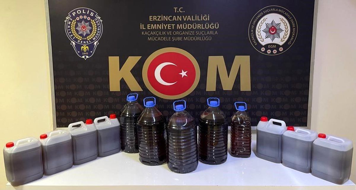 Erzincan\'da sahte alkol üretimi operasyonu
