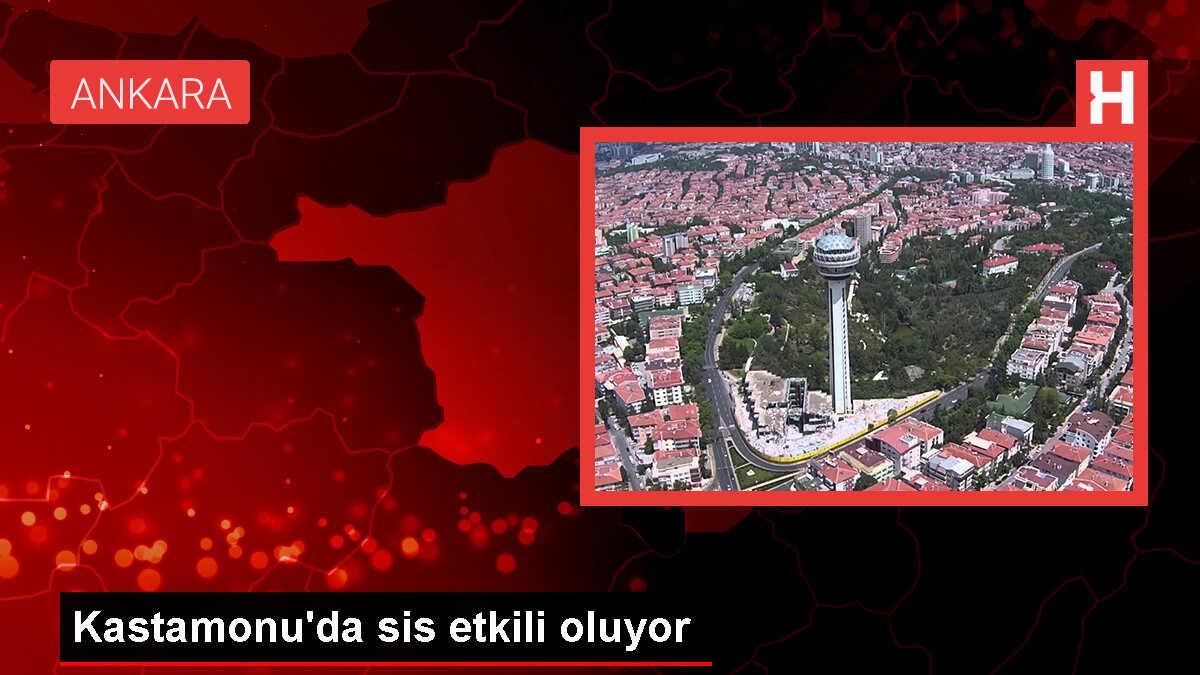 Kastamonu'da yoğun sis nedeniyle ulaşım güçleşti