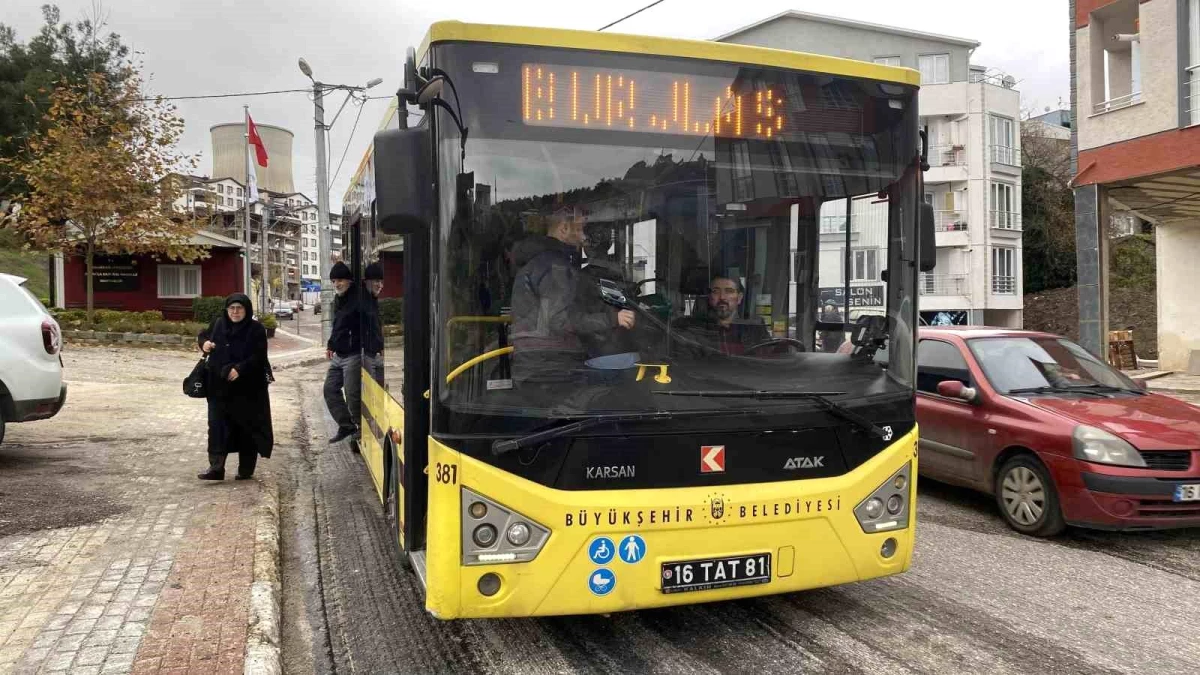 Bursa\'da Otobüs Hattı Olmayan Mahalleye Otobüs Geldi