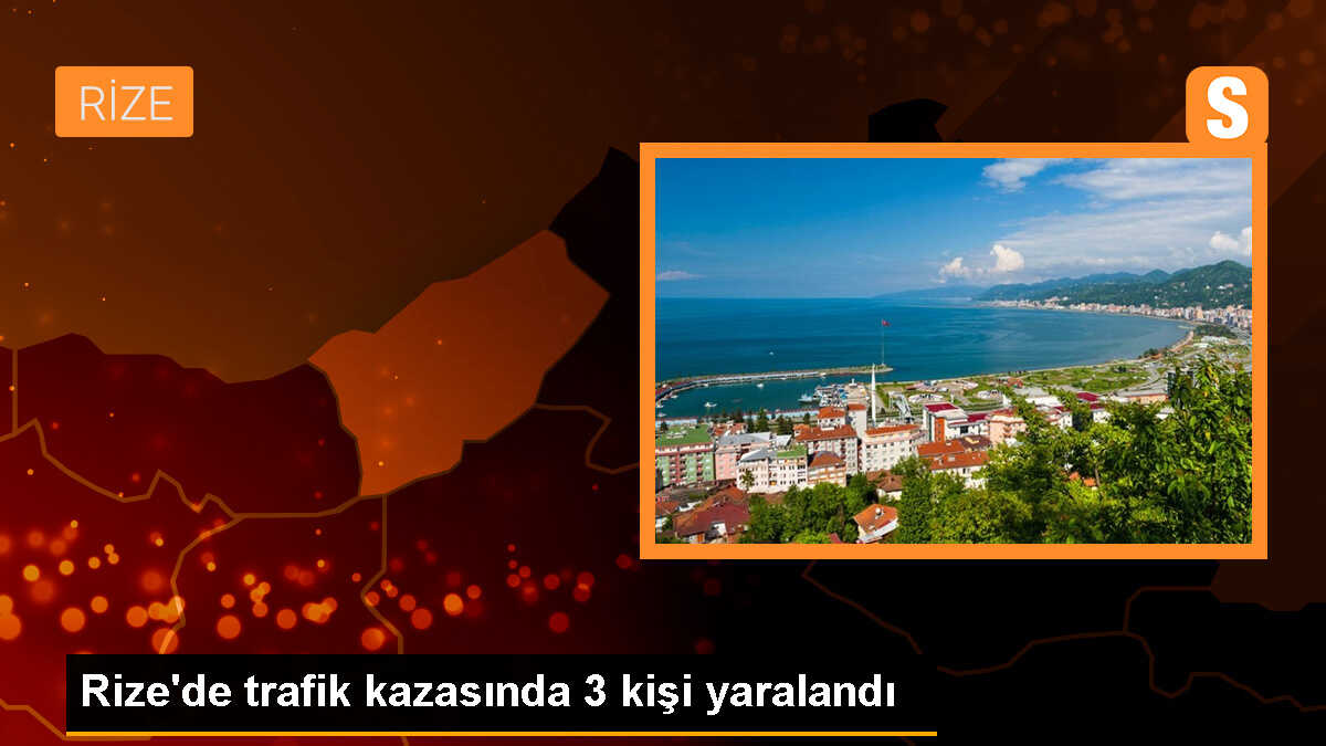 Rize\'de trafik kazasında 3 kişi yaralandı