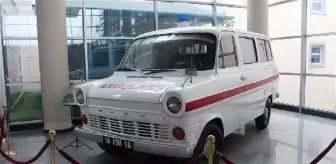İnegöl Devlet Hastanesi'nde Sağlık Tarihi Ambulans ve Oyun Ambulans Müzesi