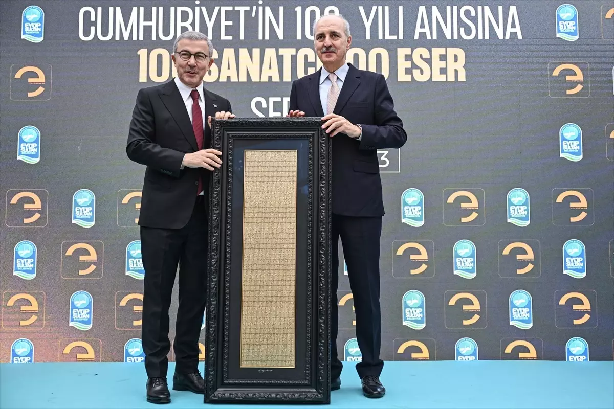 TBMM Başkanı Kurtulmuş, "100 Sanatçı 100 Eser" sergisinin açılışında konuştu Açıklaması