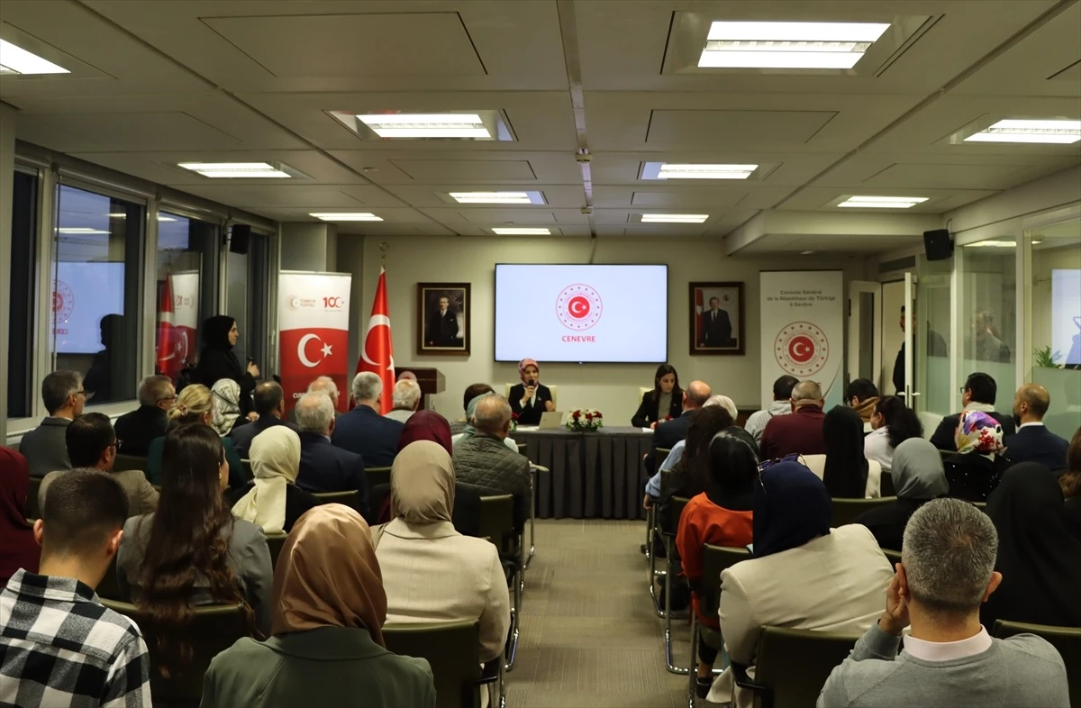 Aile ve Sosyal Hizmetler Bakanı Göktaş, Cenevre\'deki Türklerle bir araya geldi Açıklaması