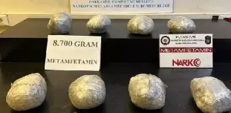 Yüksekova'da 8 kilo metamfetamin ele geçirildi