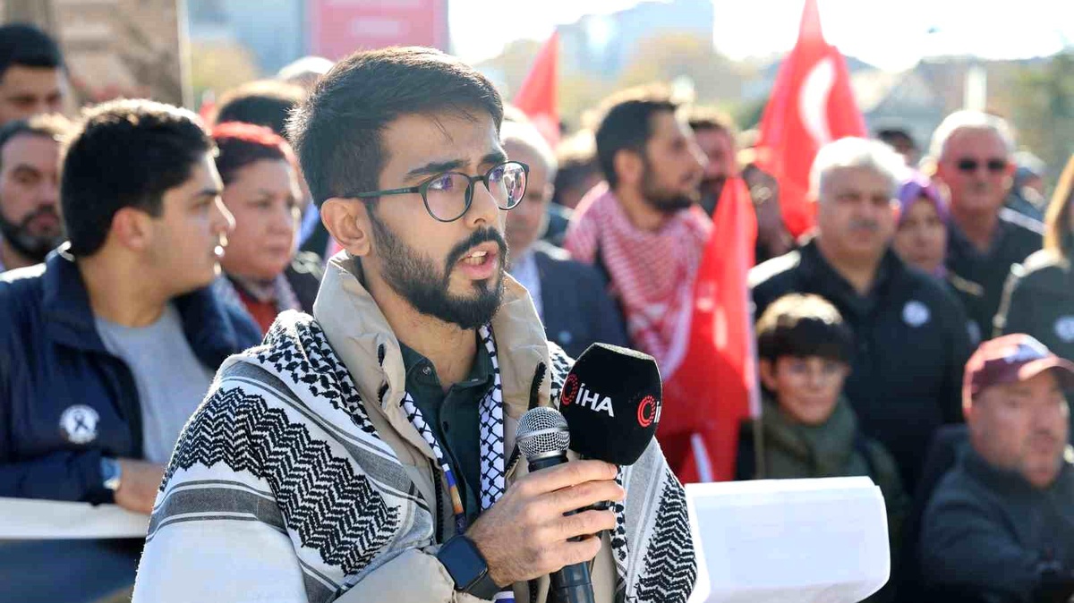 Kırşehir\'de Filistin\'e destek yürüyüşü düzenlendi