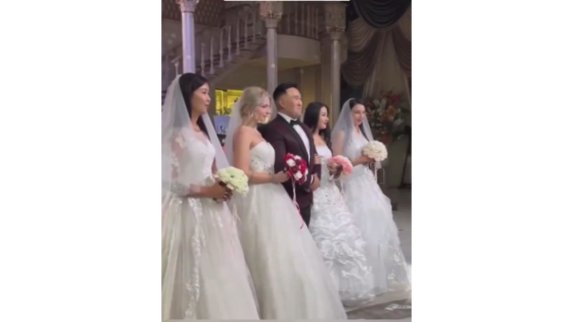 Trkmenistan'da olay dn! 4 kadnla ayn anda evlendi