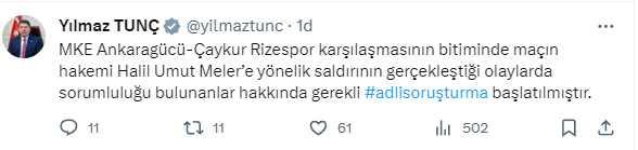 Ankaragücü Başkanı Faruk Koca, Rizespor maçı sonrası Hakem Halil Umut Meler'e yumruk attı
