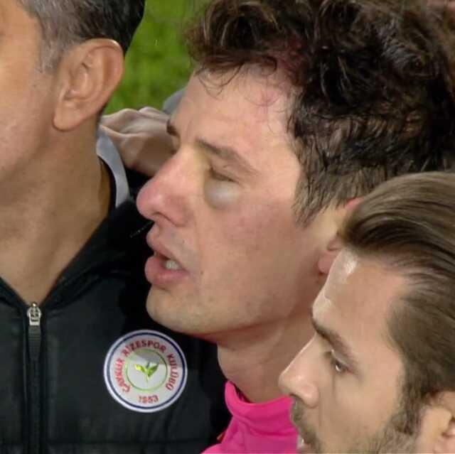 Ankaragücü-Rizespor maçı sonrası Hakem Halil Umut Meler'e yumruklu saldırı