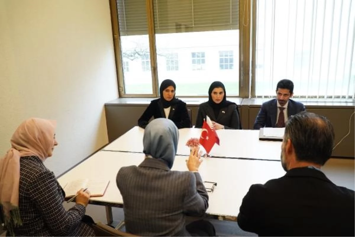 Aile ve Sosyal Hizmetler Bakanı İsviçre\'de Katar Bakanı ile görüştü