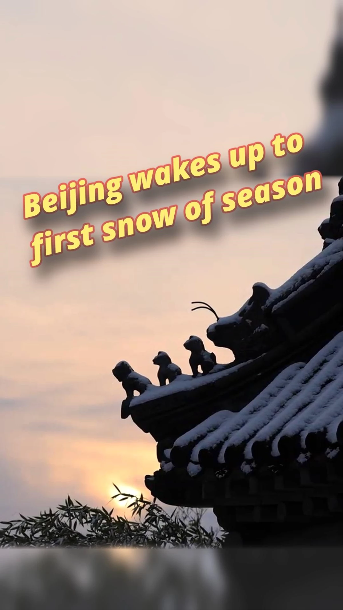 Beijing\'e Mevsimin İlk Karı Yağdı