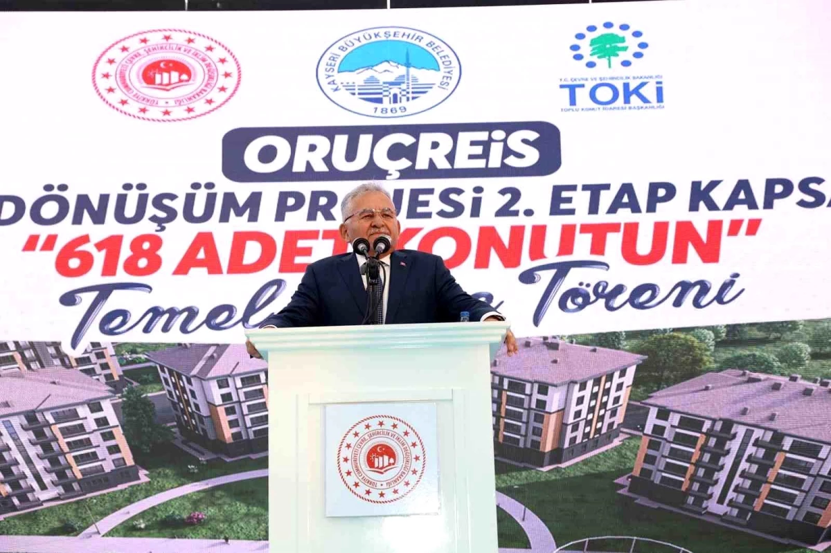 Kayseri Büyükşehir Belediyesi Oruçreis Kentsel Dönüşüm Projesi\'nde ikinci etap başladı