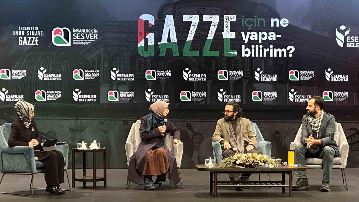 Esenler Belediyesi Gazze için panel düzenledi