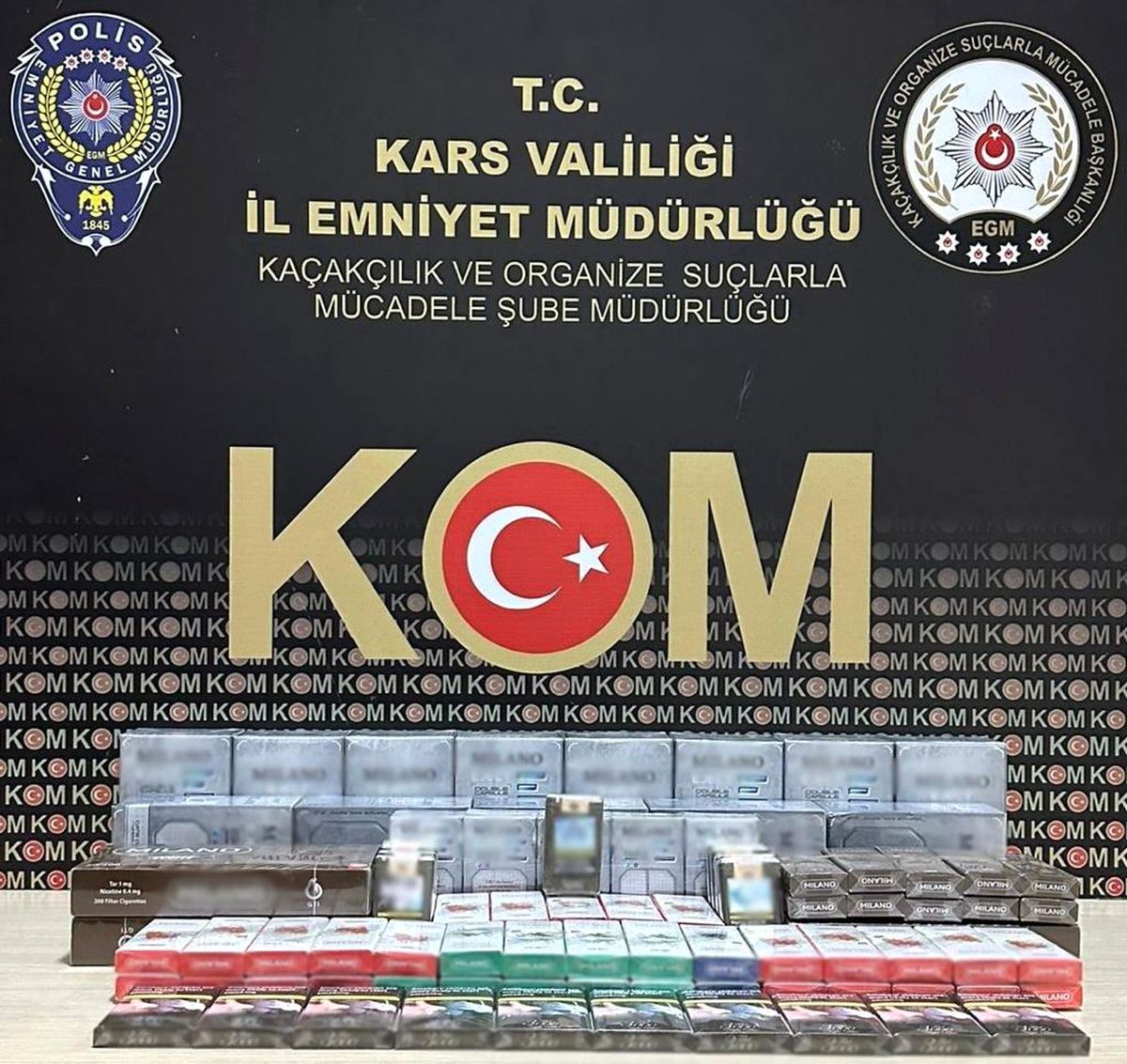 Kars\'ta Kaçak İçki Ele Geçirildi