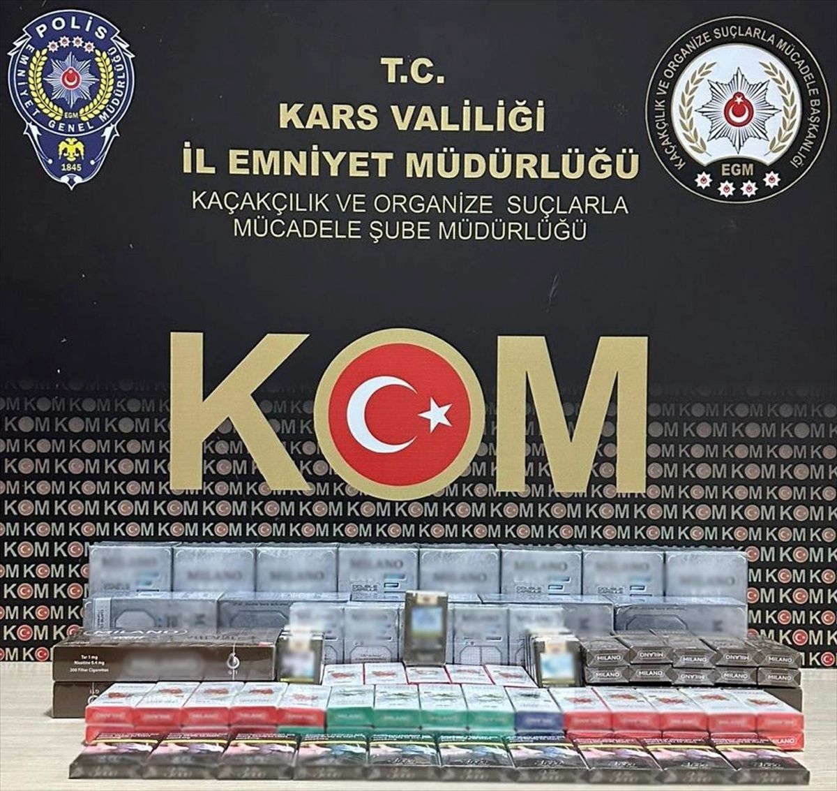 Kars\'ta kaçakçılık operasyonu: 8 şüpheli gözaltına alındı