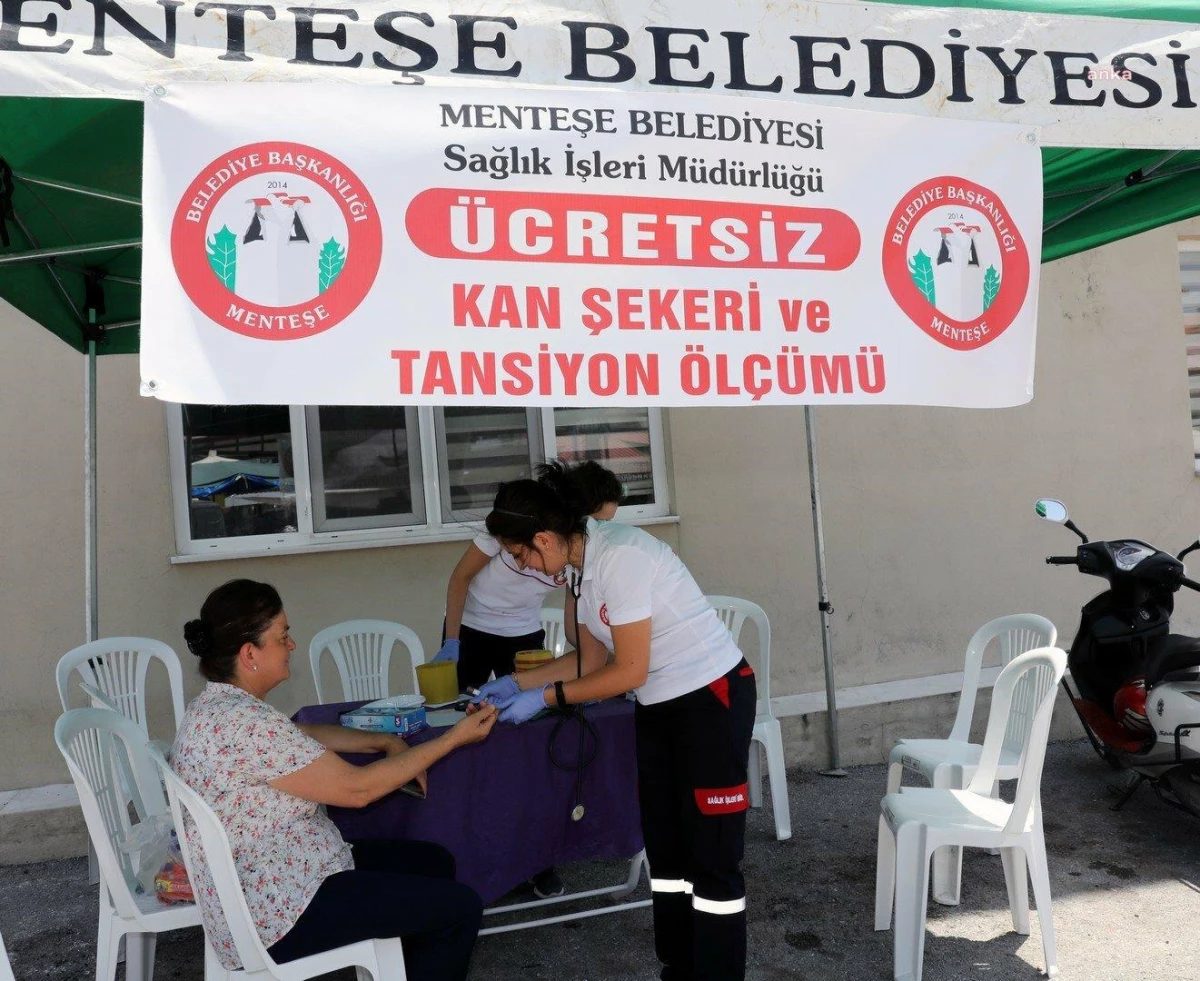 Menteşe Belediyesi 1079 Vatandaşa Ücretsiz Sağlık Taraması Yaptı