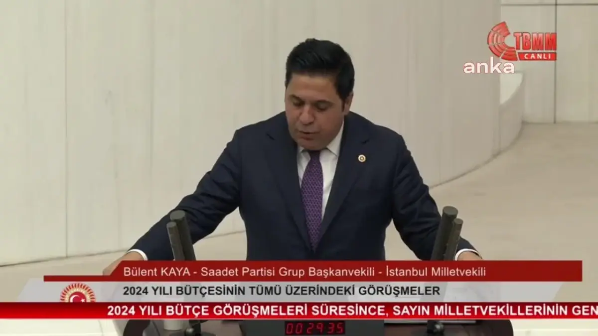 TBMM\'de Bütçe Görüşmeleri... Bülent Kaya: Bu Bütçe Ülkemizi Sömürten, Süründüren, Milletimizi Ezen Klasik Bir Faiz Lobicisi Bütçesidir