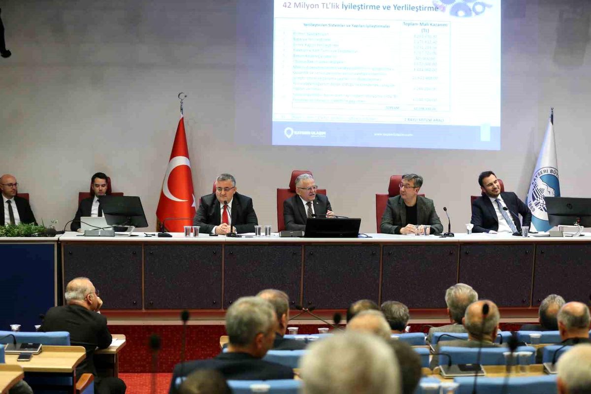 Kayseri Büyükşehir Belediyesi Ulaşım A.Ş. Meclis Üyelerine Sunum Yaptı