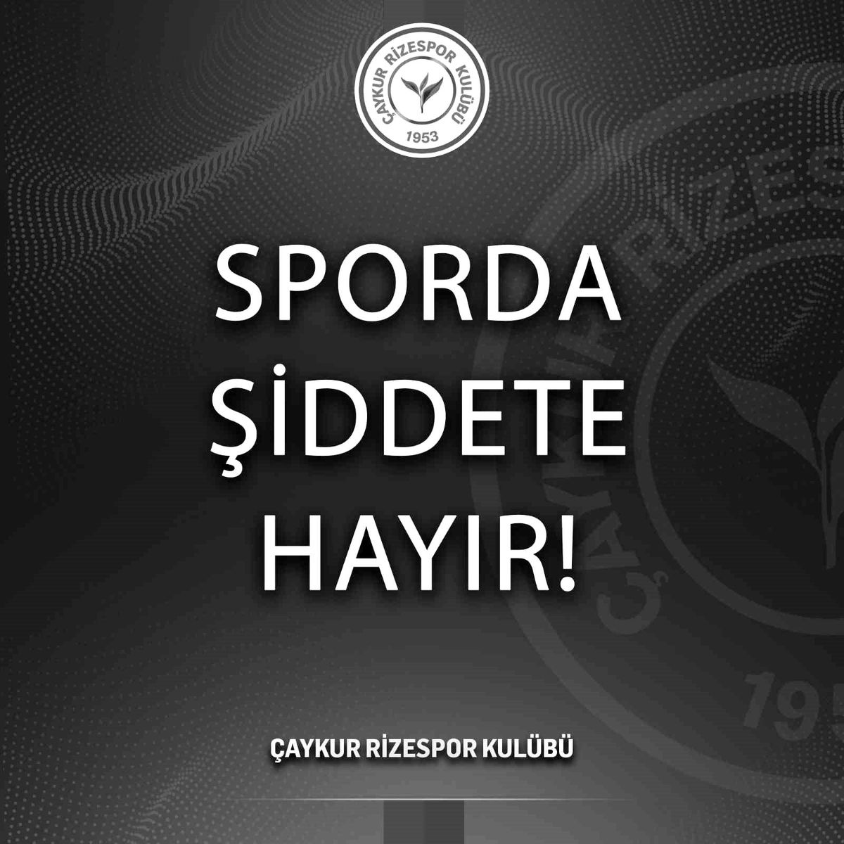 Çaykur Rizespor, hakem Halil Umut Meler\'e yapılan saldırıyı kınadı