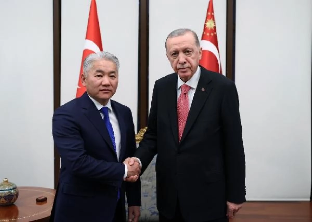Cumhurbaşkanı Erdoğan, Moğolistan Milli Güvenlik Konseyi Sekreteri Enkhbayar\'ı kabul etti