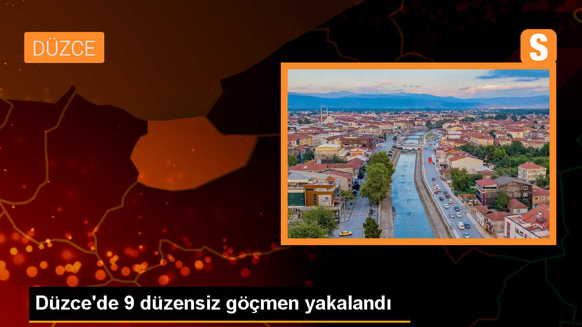 Düzce\'de 9 düzensiz göçmen yakalandı