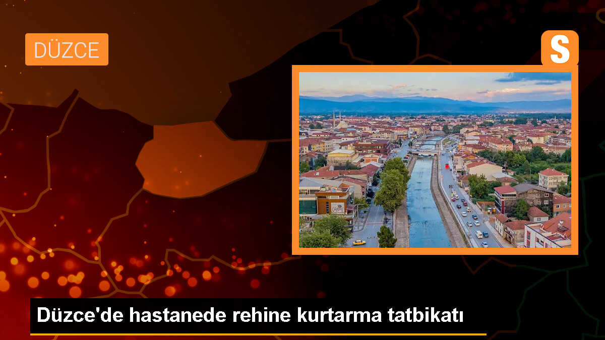 Düzce\'de polis ekipleri rehine kurtarma tatbikatı yaptı
