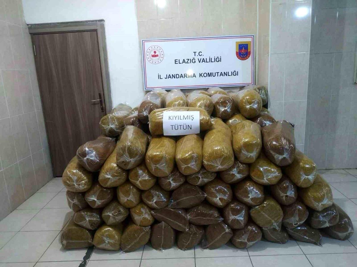 Elazığ\'da 380 kilo kıyılmış tütün ele geçirildi