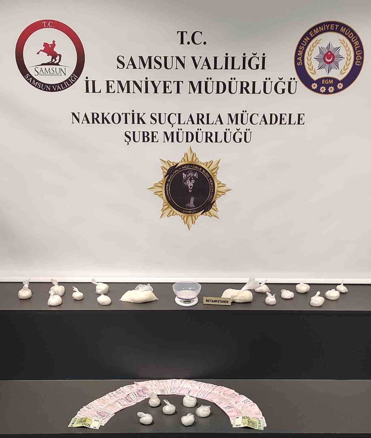 Samsun\'da Ormanlık Alanda Metamfetamin Ele Geçirildi