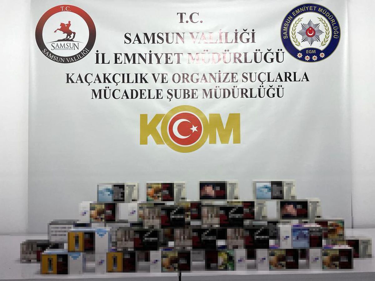 Samsun\'da 7 Bin Adet Makaron Ele Geçirildi