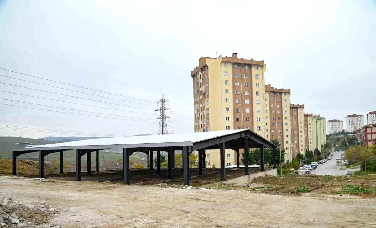Karesi Belediyesi, Yeni Mahalle\'de kapalı pazaryeri yapımına son aşamada