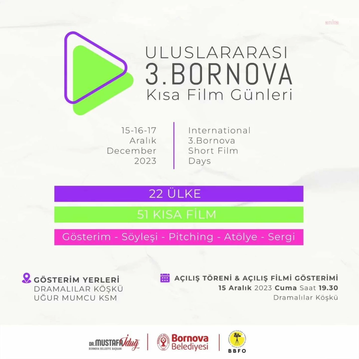 Uluslararası Bornova Kısa Film Günleri İçin Geri Sayım