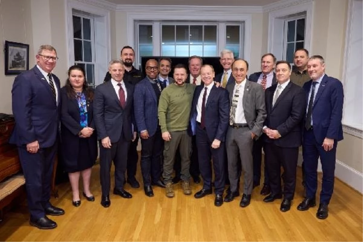 Ukrayna Devlet Başkanı Zelenski, ABD savunma şirketlerinin yöneticileriyle bir araya geldi