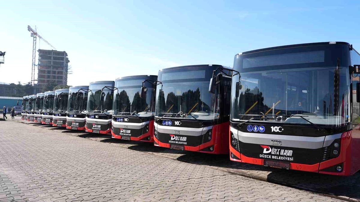 Düzce Belediyesi 10 Otobüs Satın Aldı