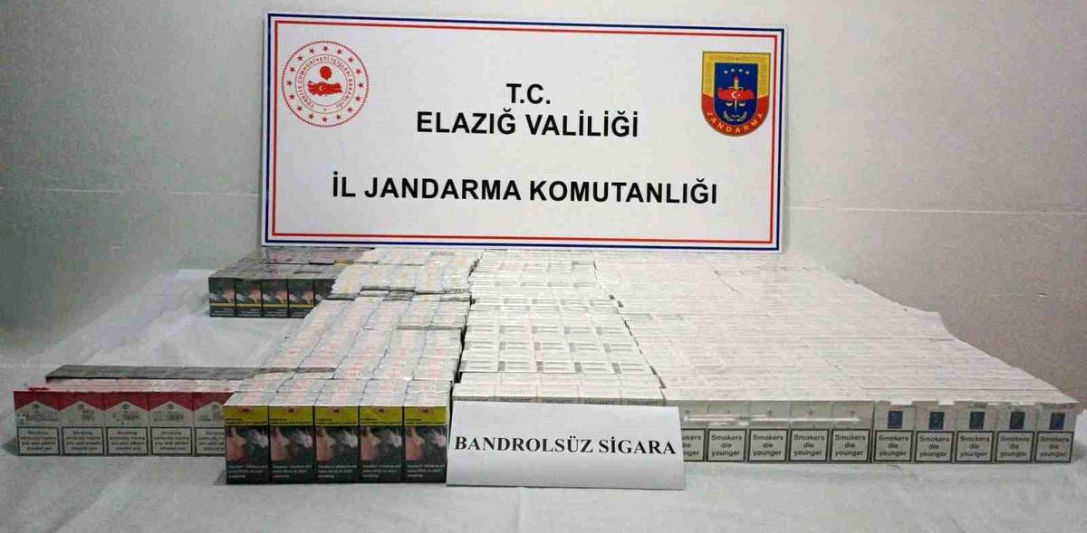 Elazığ\'da 2 Bin 100 Paket Kaçak Sigara Ele Geçirildi