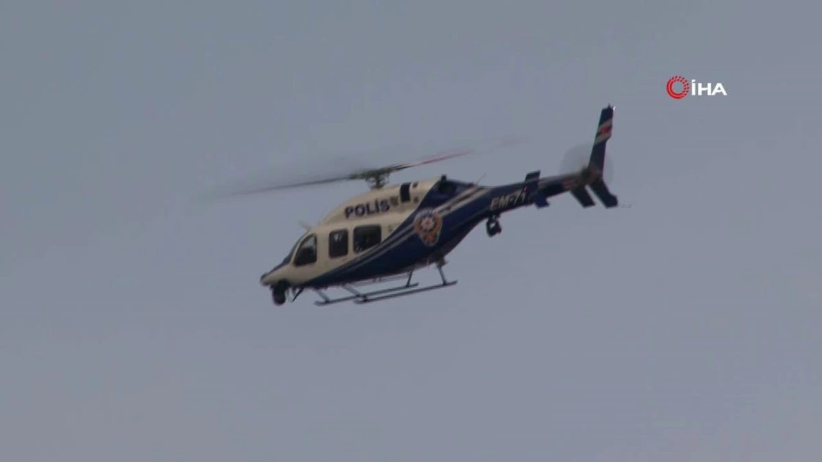 Fatih Balat\'ta helikopter destekli asayiş uygulaması
