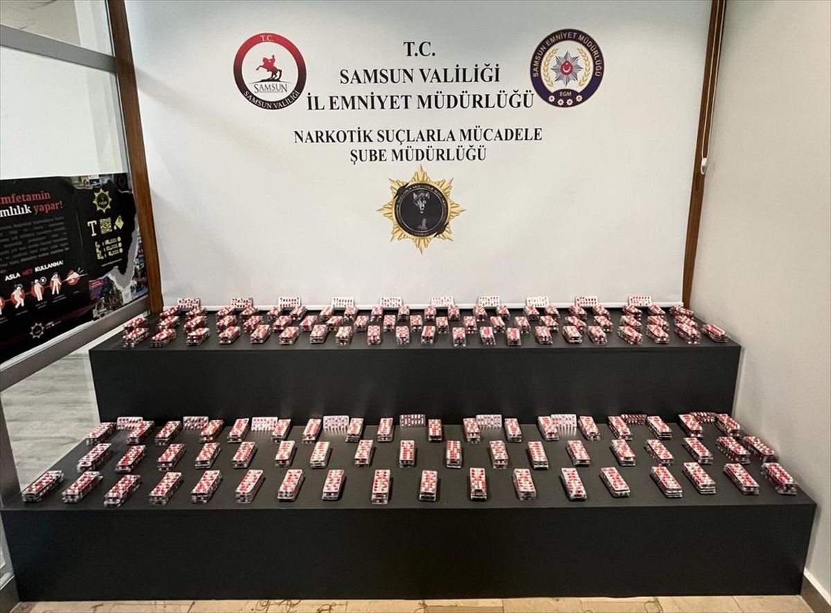 Samsun\'da 13 Bin 440 Uyuşturucu Hap Bulundu