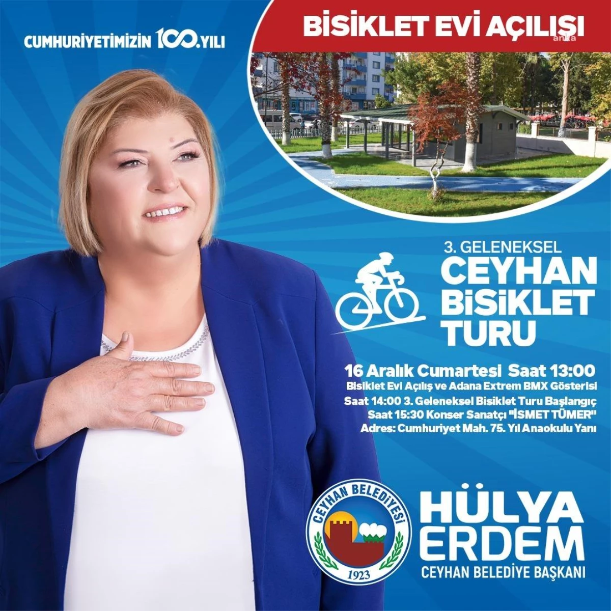 Ceyhan Belediyesi Bisiklet Evi Açılıyor