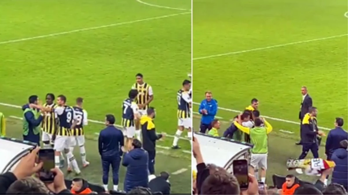 Fenerbahçeli futbolcular gol sevincini bebeğini kaybeden Umut Nayir\'e sarılarak paylaştı