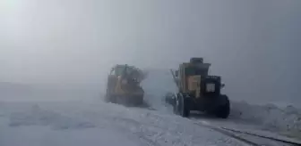 Hakkari'de kar yağışı nedeniyle kapanan köy ve mezra yolları açıldı