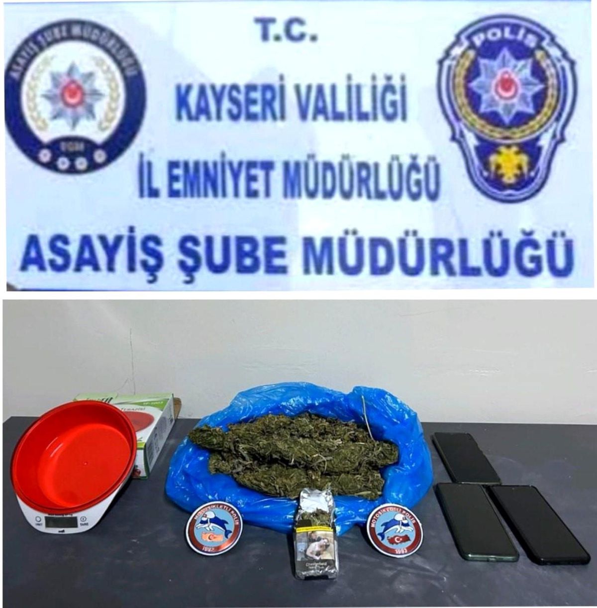 Kayseri\'de 420 gram uyuşturucu ele geçirildi, 3 şahıs gözaltına alındı